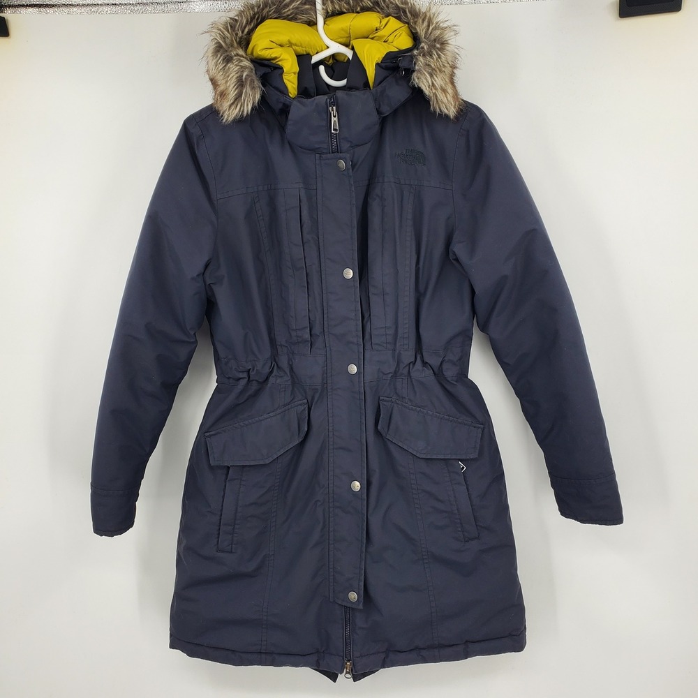 The North Face HyVent Grey Goose Down‎ Parka Womens Medium Heavy Winter Coat